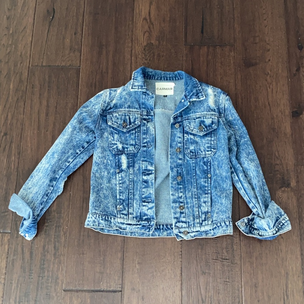 Carmar Denim Acid Wash Denim Jacket